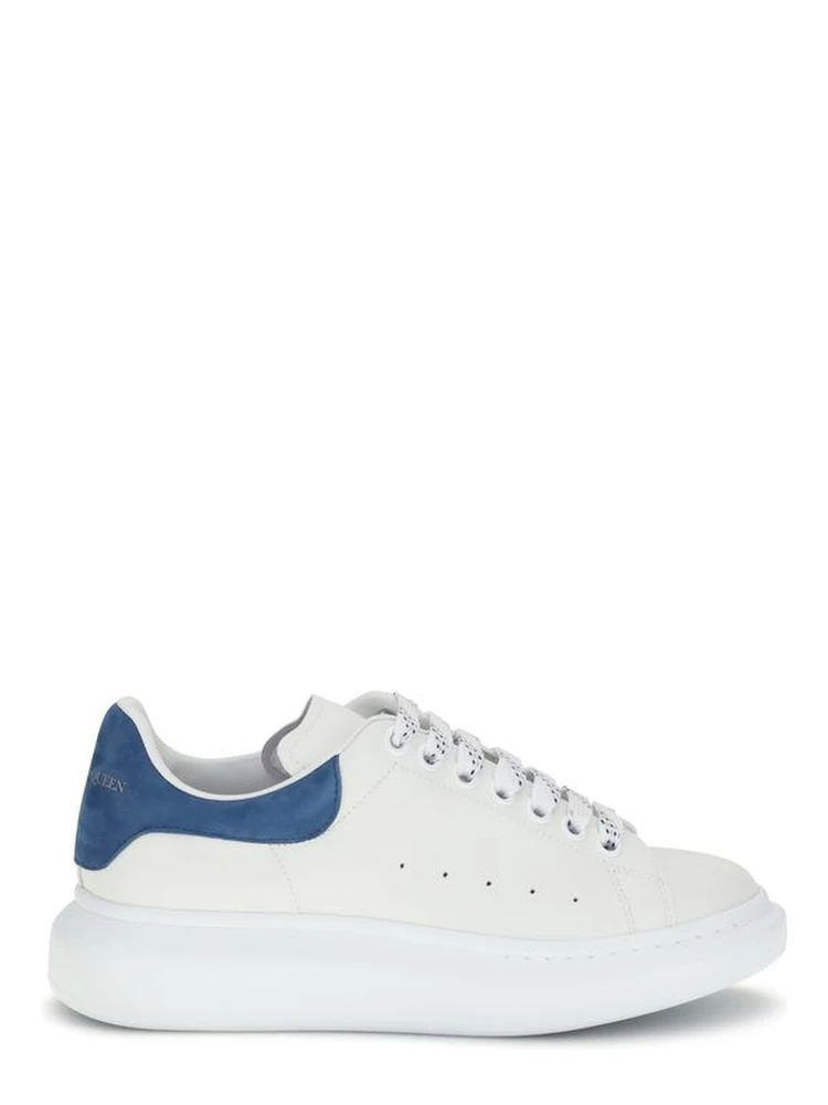 White Calf Leather Bos Taurus Platform Sneakers
