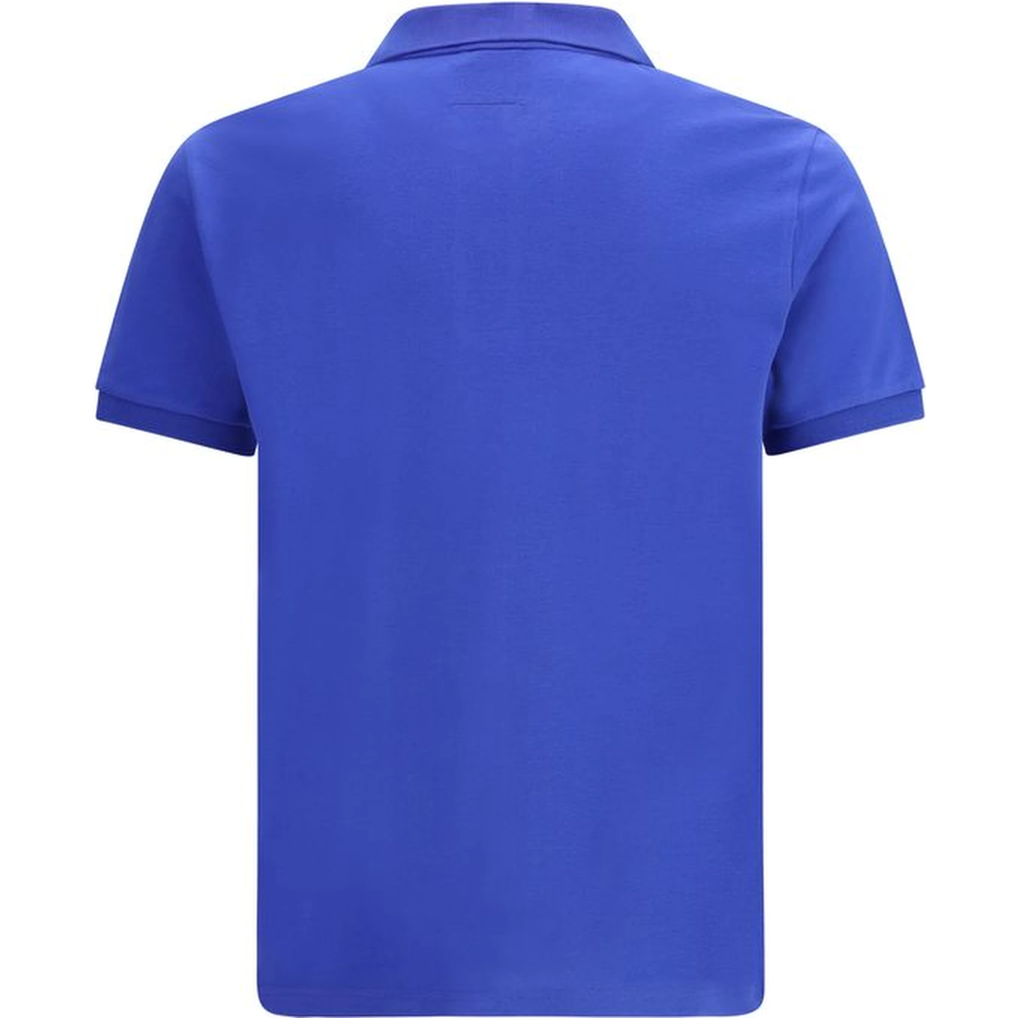 Blue Cotton Polo Shirt