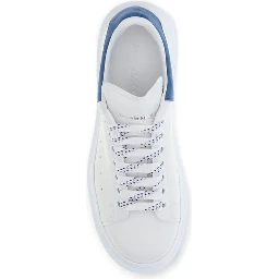 White Calf Leather Bos Taurus Platform Sneakers