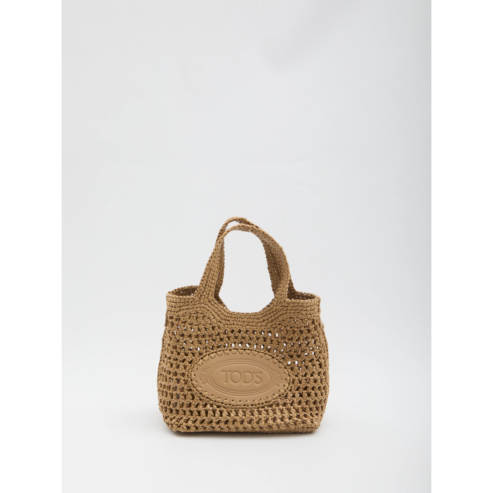 Raffia shopping bag small