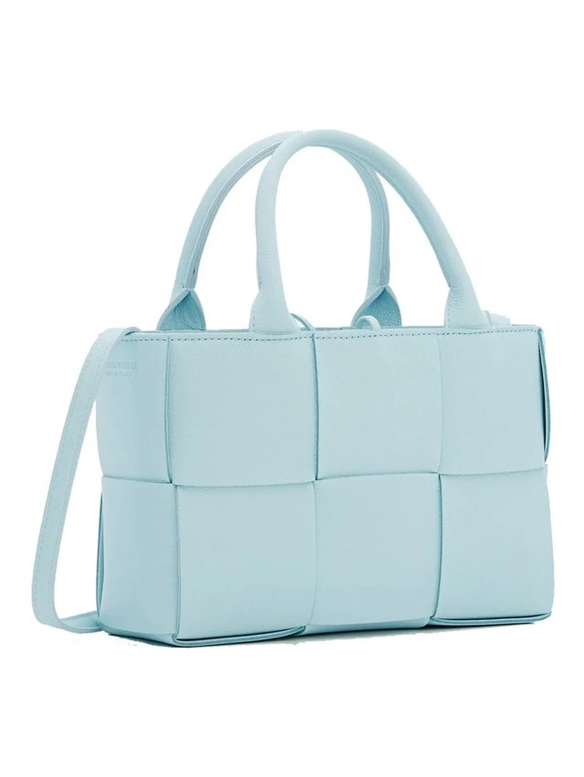 Blue Lamb Leather Tote Bag