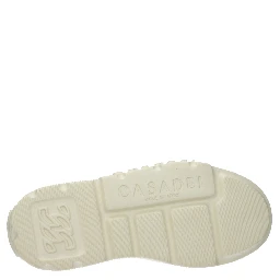 Beige Leather Chunky Sneakers