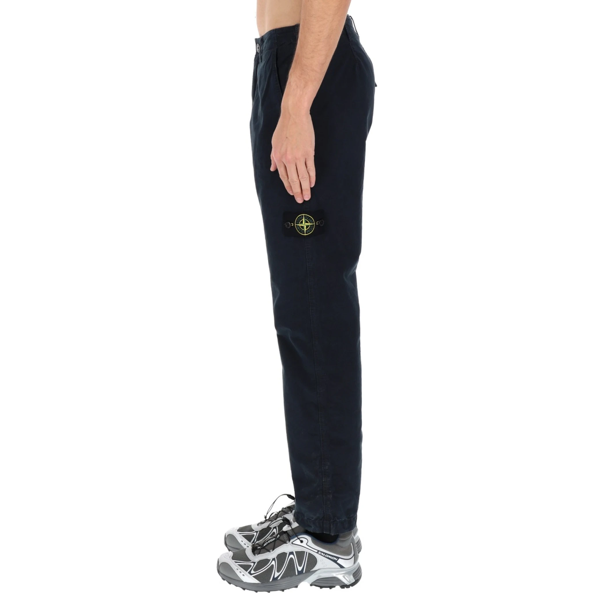 PANTS WITH LOGO PATCH