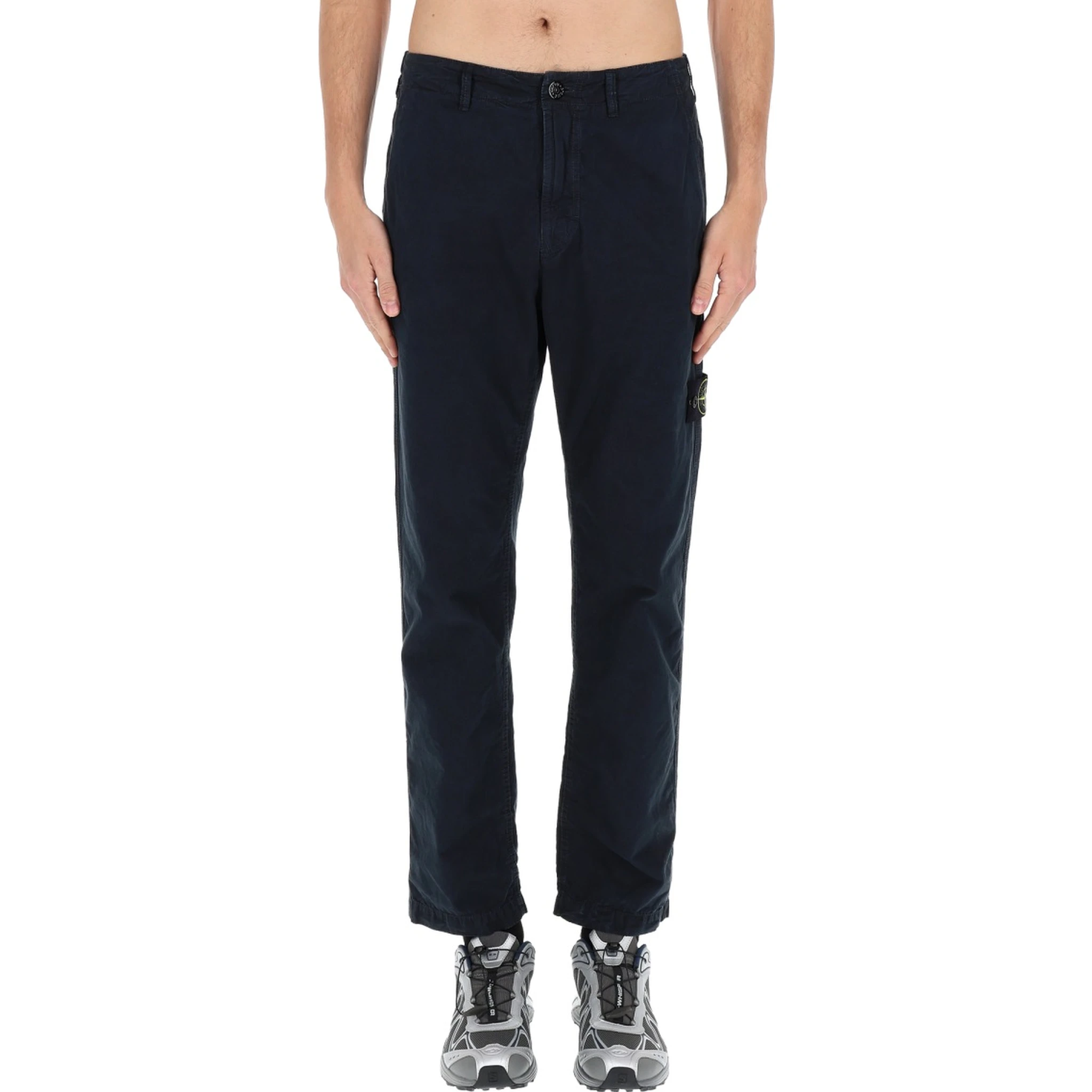 PANTS WITH LOGO PATCH