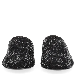 LEATHER SLIPPER WITH RHINESTONES