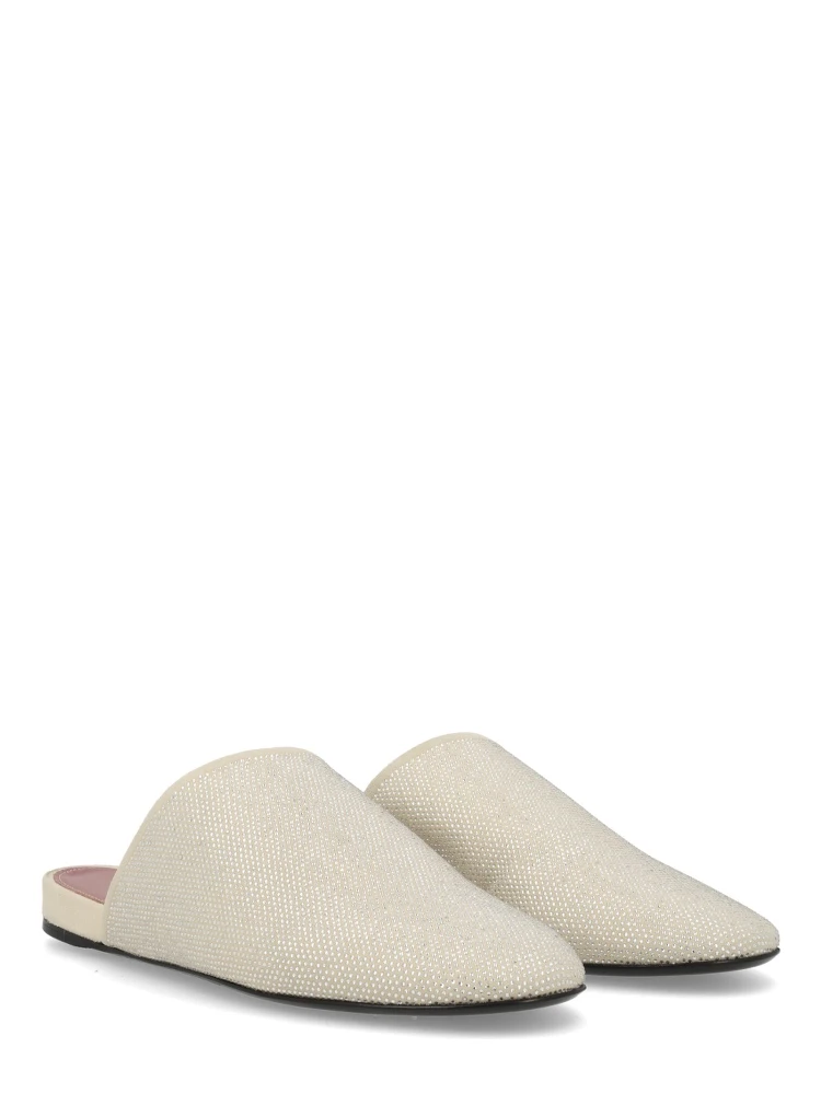 LEATHER SLIPPER WITH RHINESTONES alternative