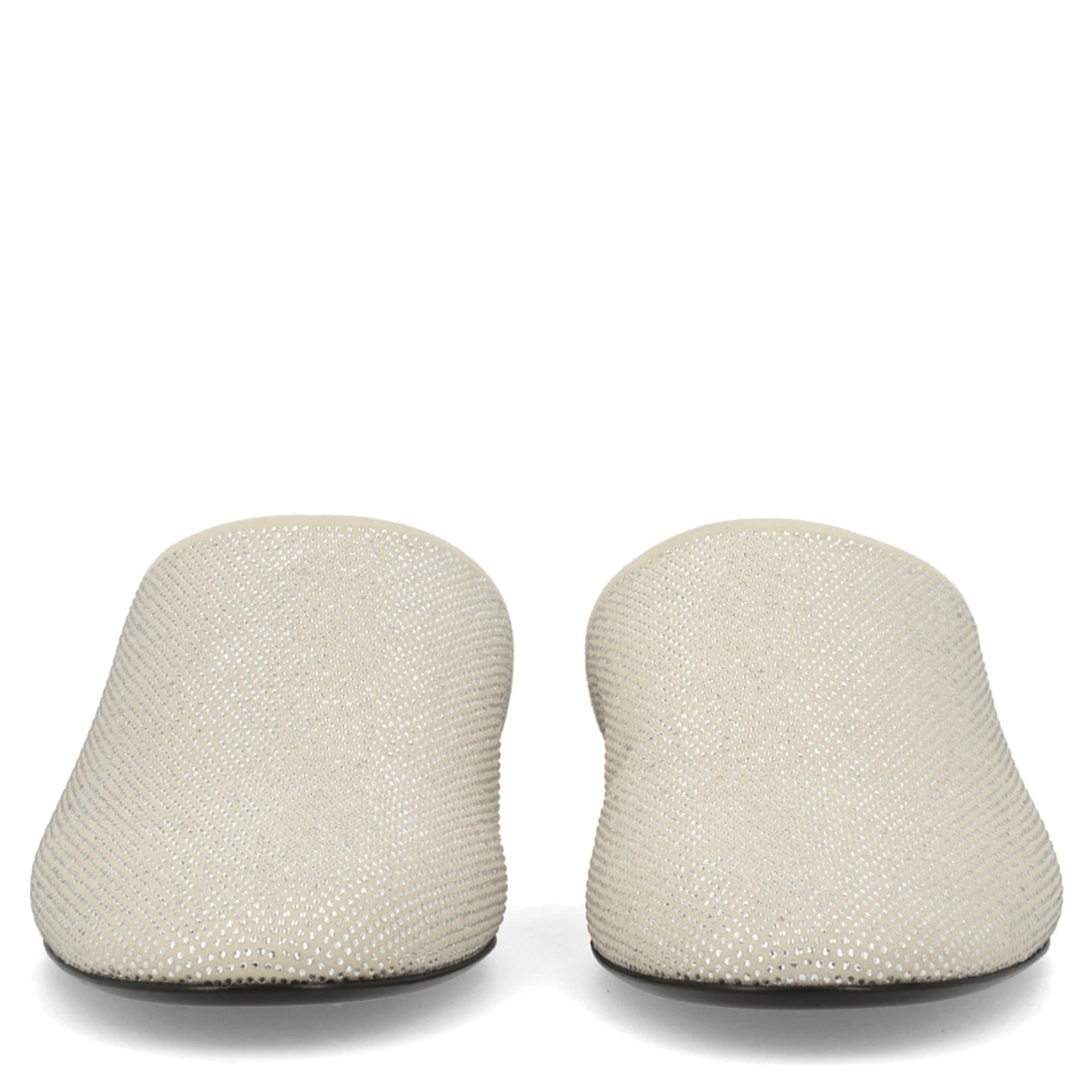 LEATHER SLIPPER WITH RHINESTONES