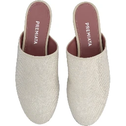 LEATHER SLIPPER WITH RHINESTONES