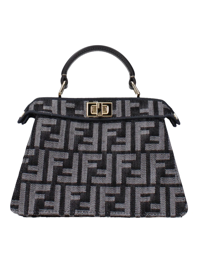 Black Fabric Handbag