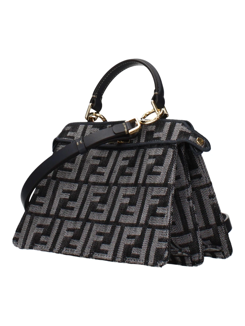 Black Fabric Handbag