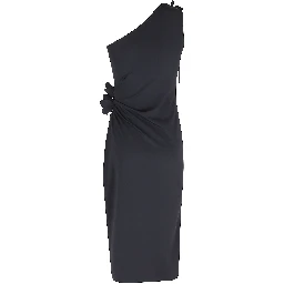 ASYMMETRIC MIDI FLOWER GOWN