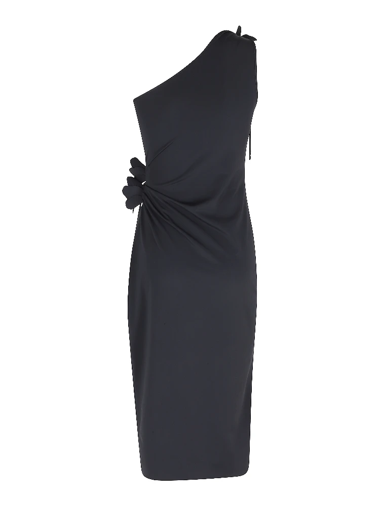 ASYMMETRIC MIDI FLOWER GOWN alternative