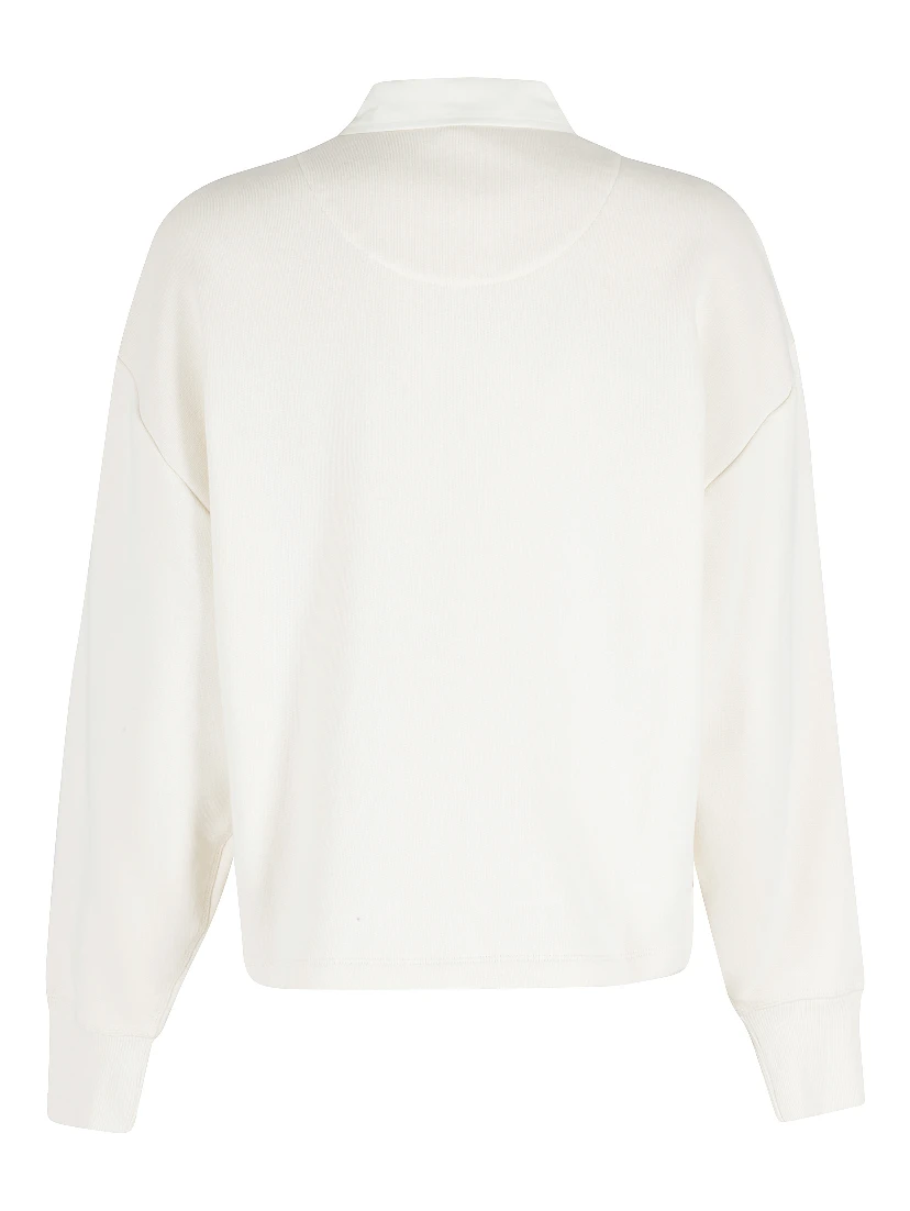 VINTAGE TERRY OVERSIZED POLO SWEATSHIRT
