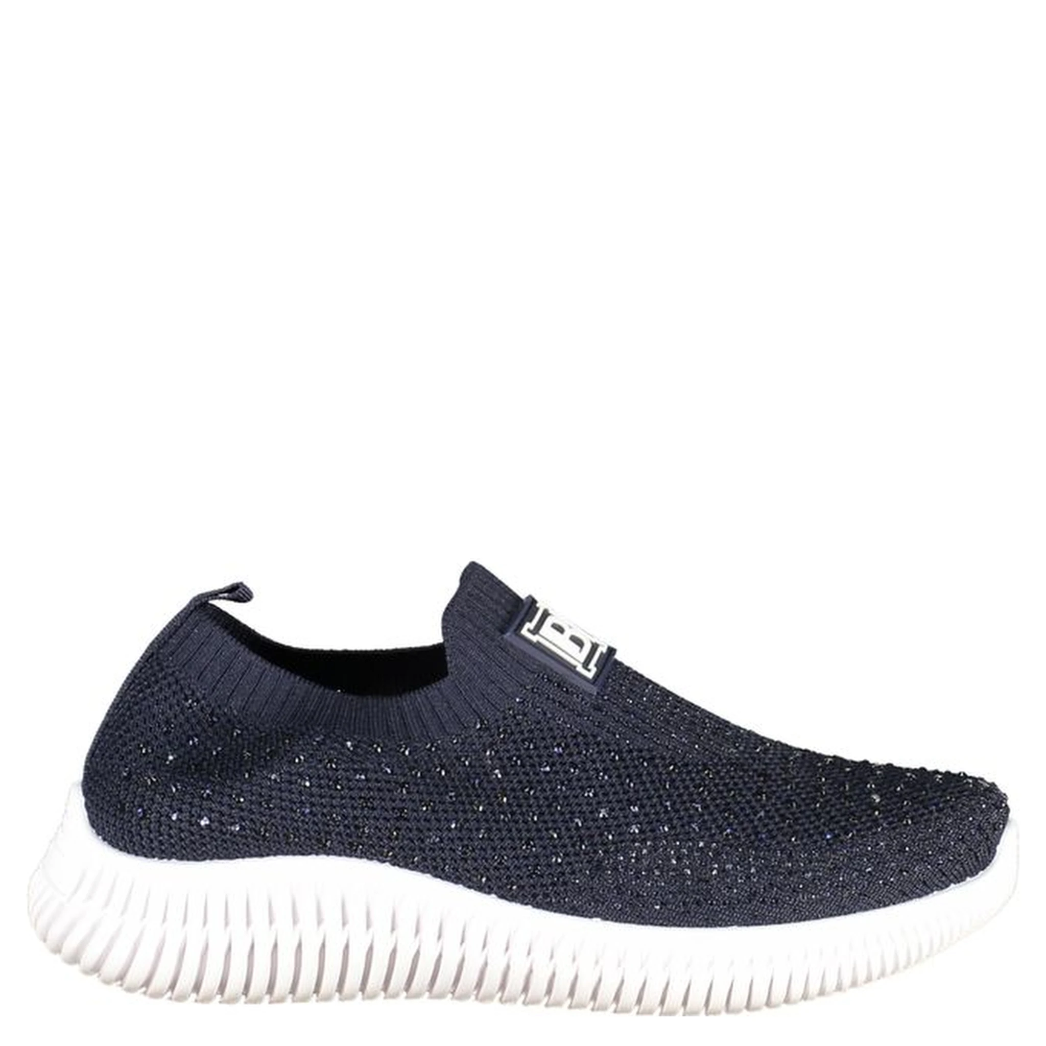 Blue Polyester Athletic Sneakers
