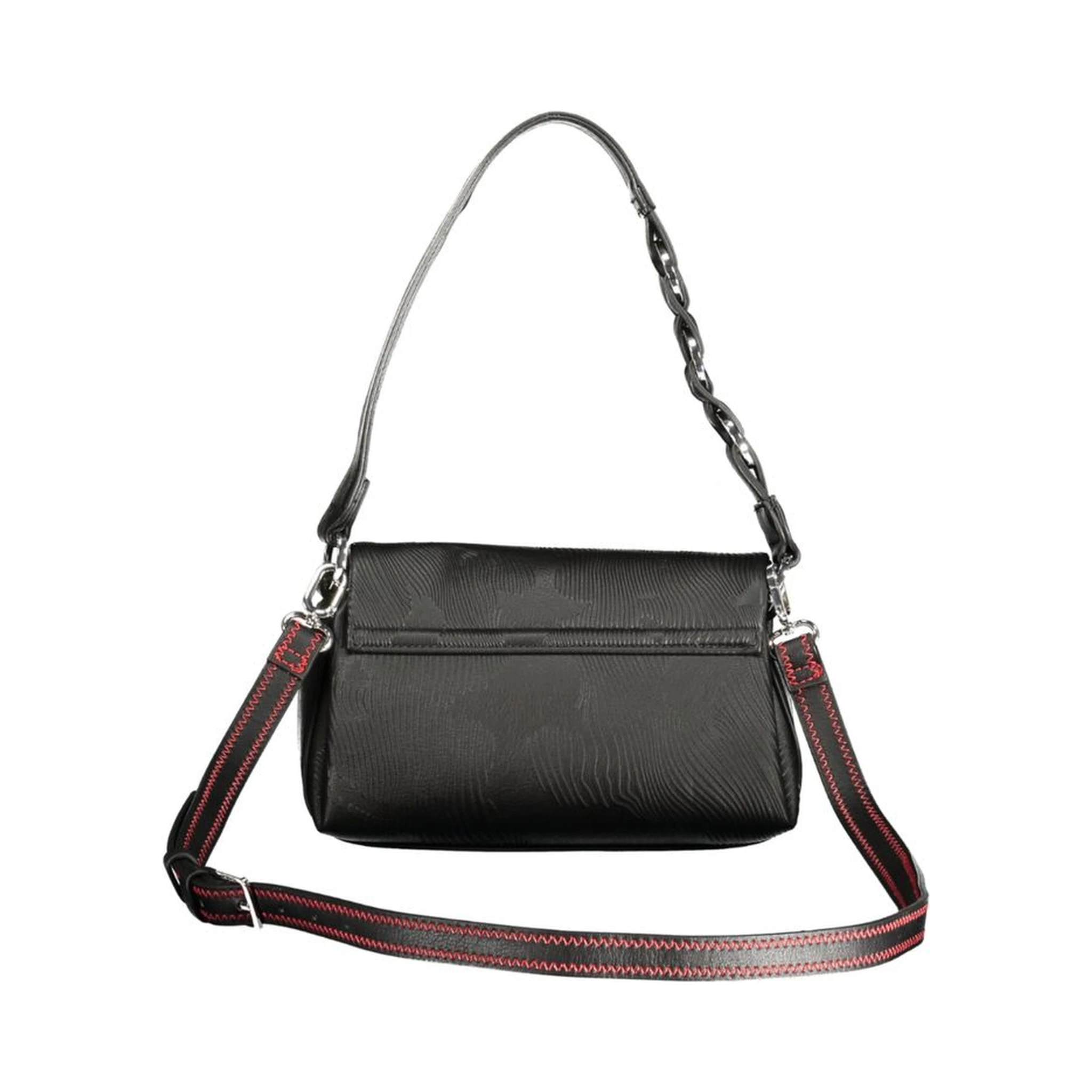 Black Polyurethane Women's Bag
