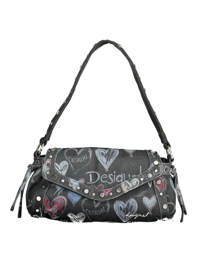 Black Polyester Women Bag