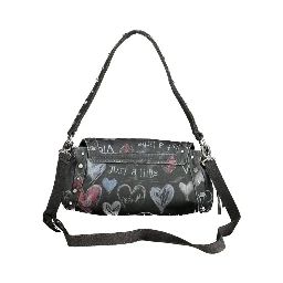 Black Polyester Women Bag