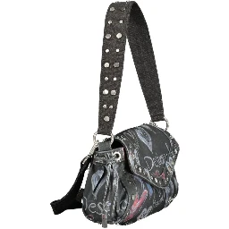 Black Polyester Women Bag