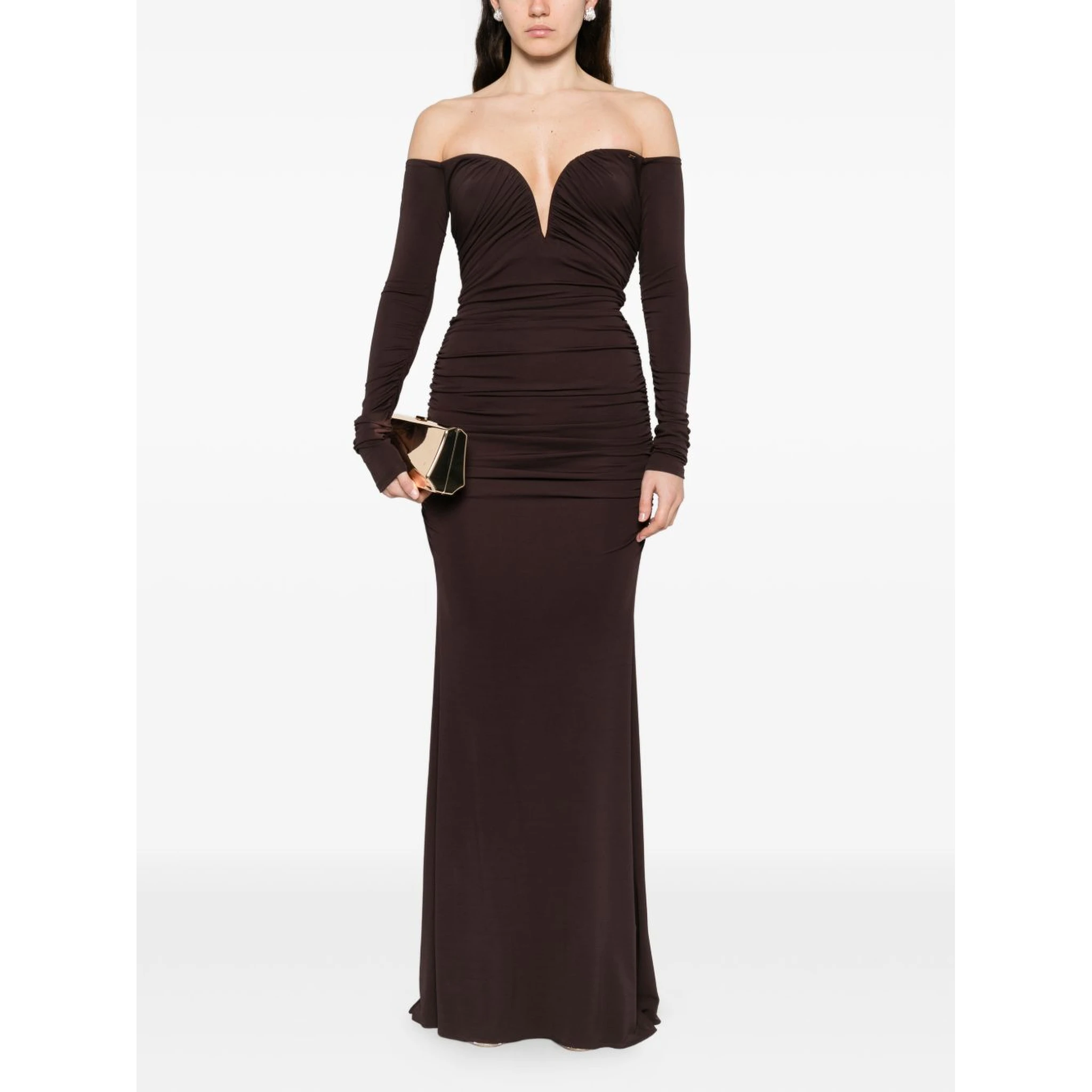 Elisabetta Franchi Dresses Brown