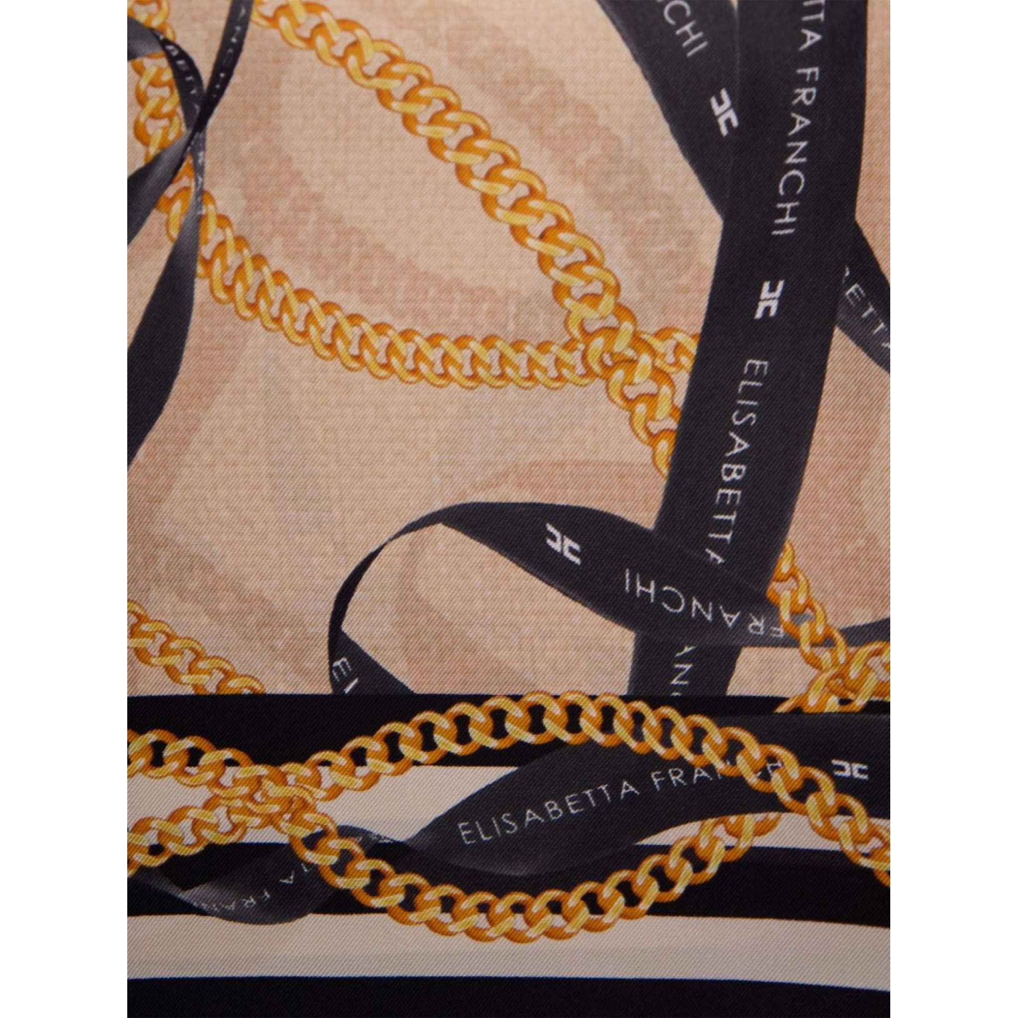 Elisabetta Franchi Scarfs Beige