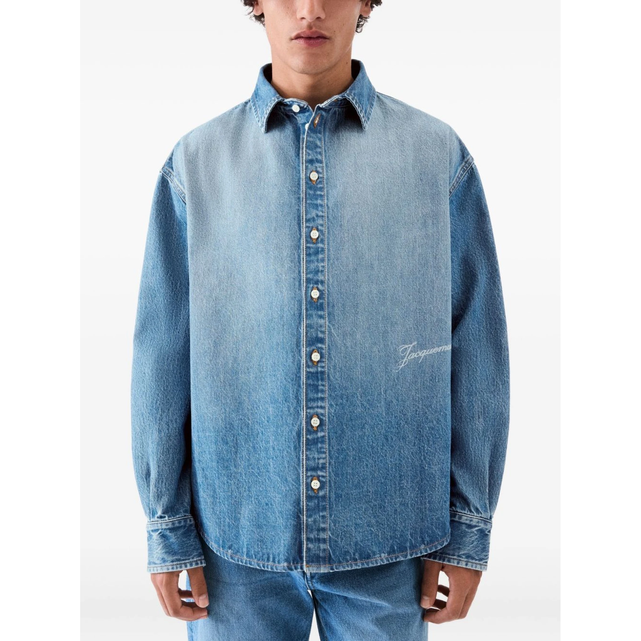 JACQUEMUS Shirts Blue