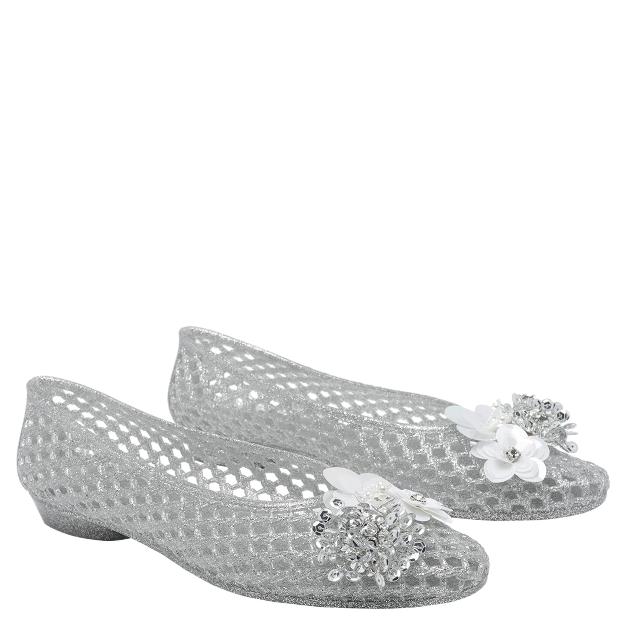 HEAVENLY JELLY Flat shoes Silver