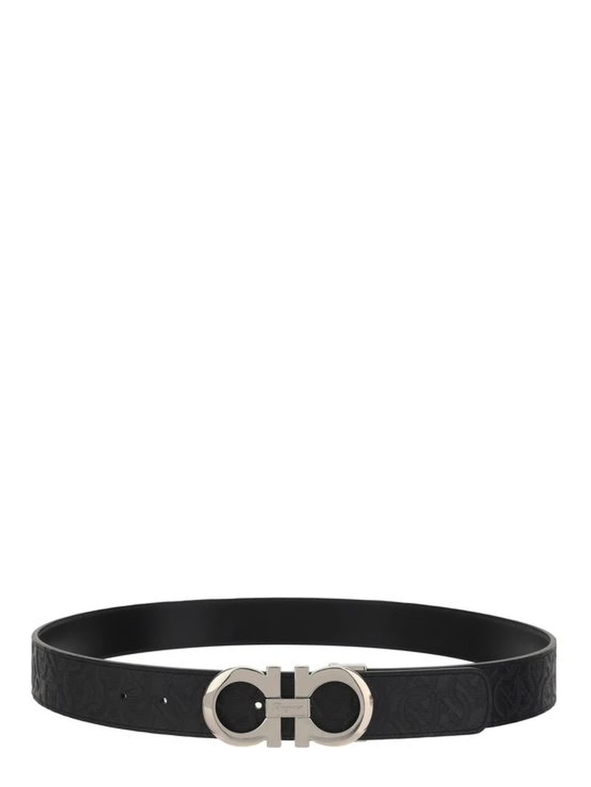 Black Calf Leather Bos Taurus Belt