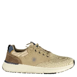 Beige Polyurethane Men Sneaker