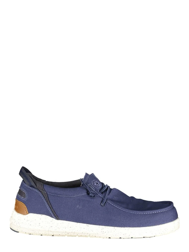 Blue Polyester Men Classic Shoe