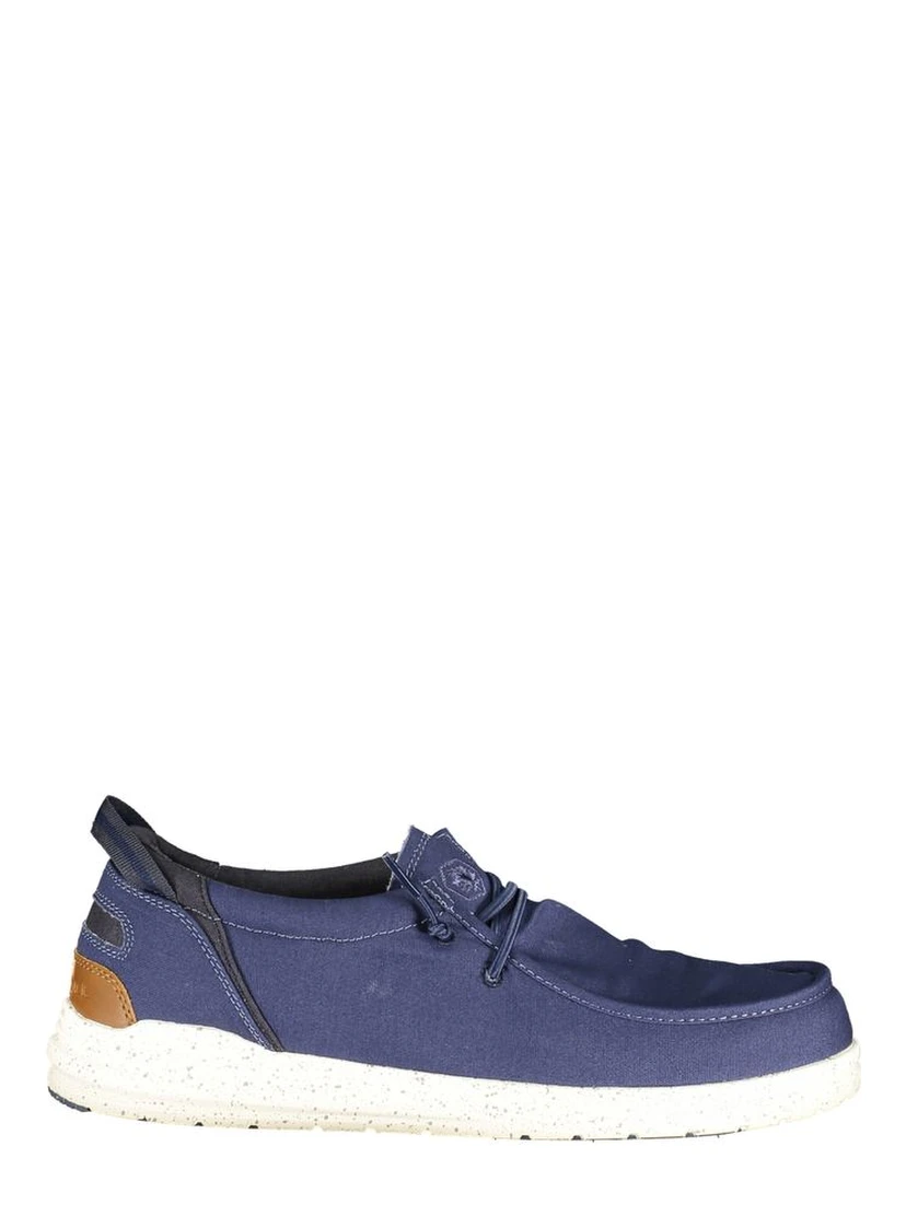 Blue Polyester Men Classic Shoe