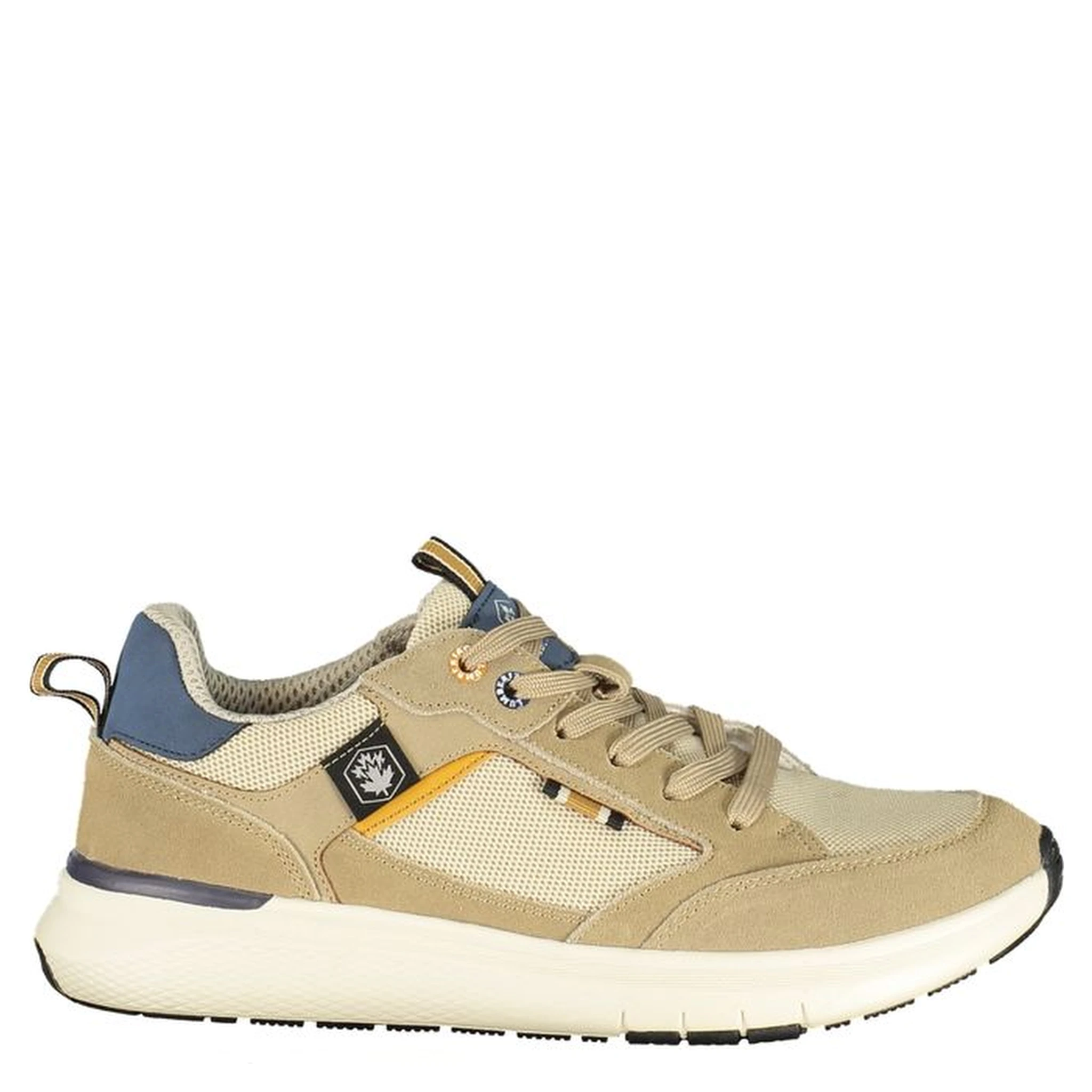 Beige Polyester Men Sneaker