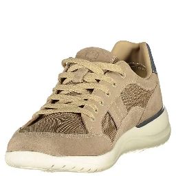 Beige Polyurethane Men's Sneaker