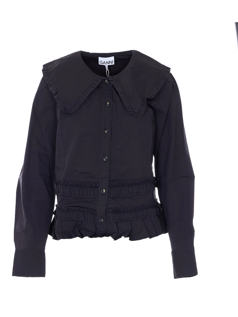 GANNI Shirts Black