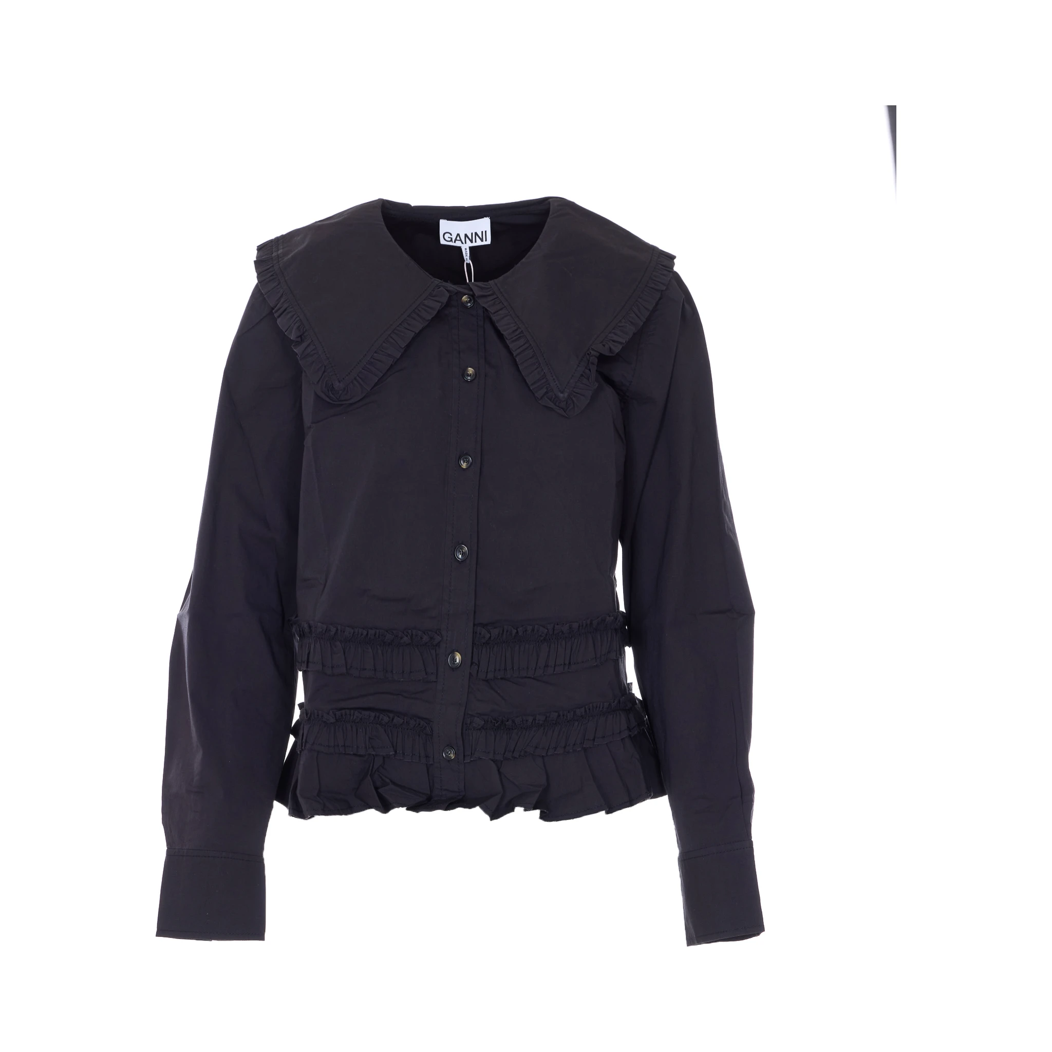 GANNI Shirts Black