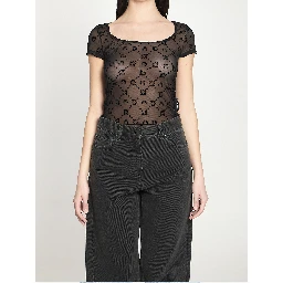 Monogram mesh top