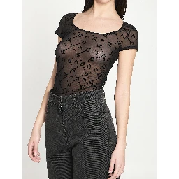 Monogram mesh top