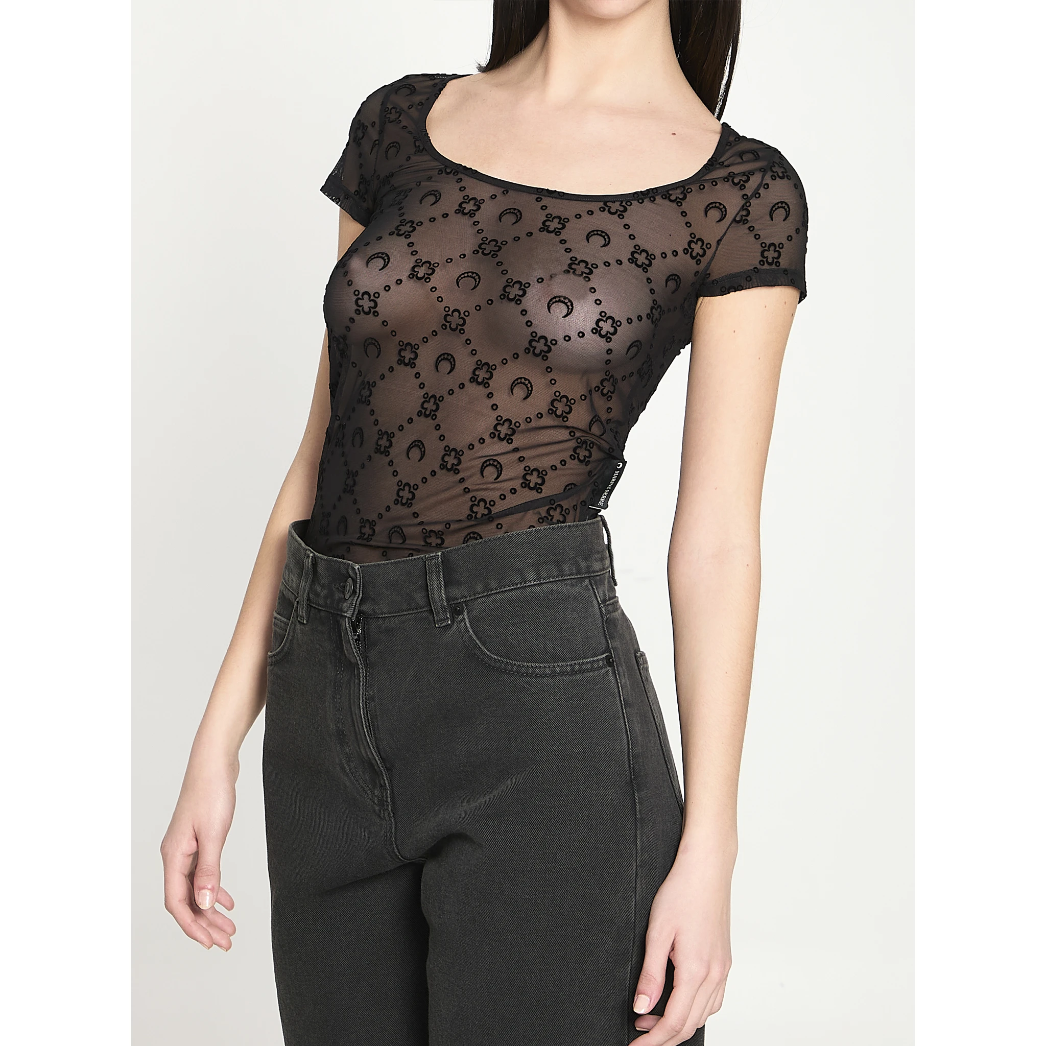 Monogram mesh top