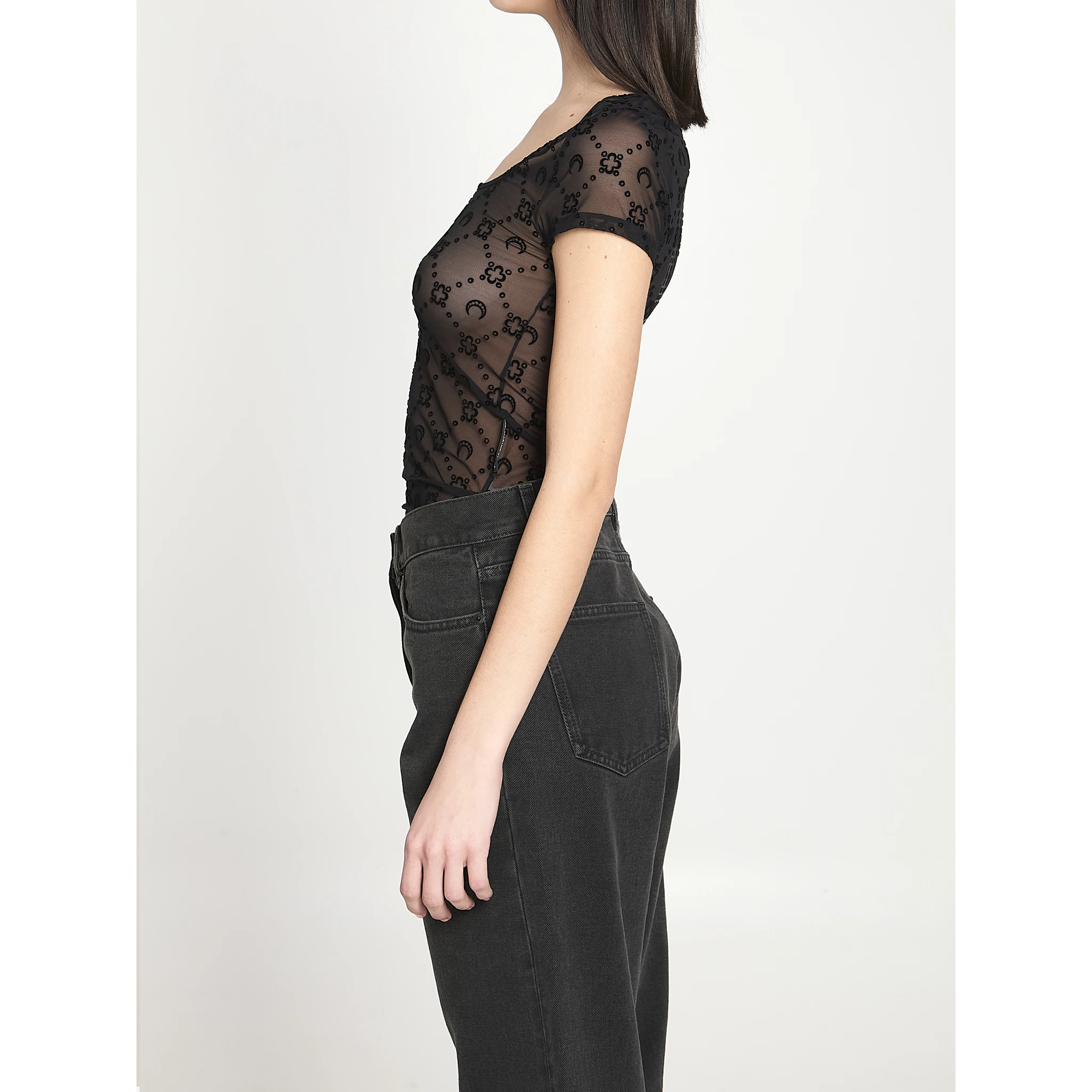 Monogram mesh top