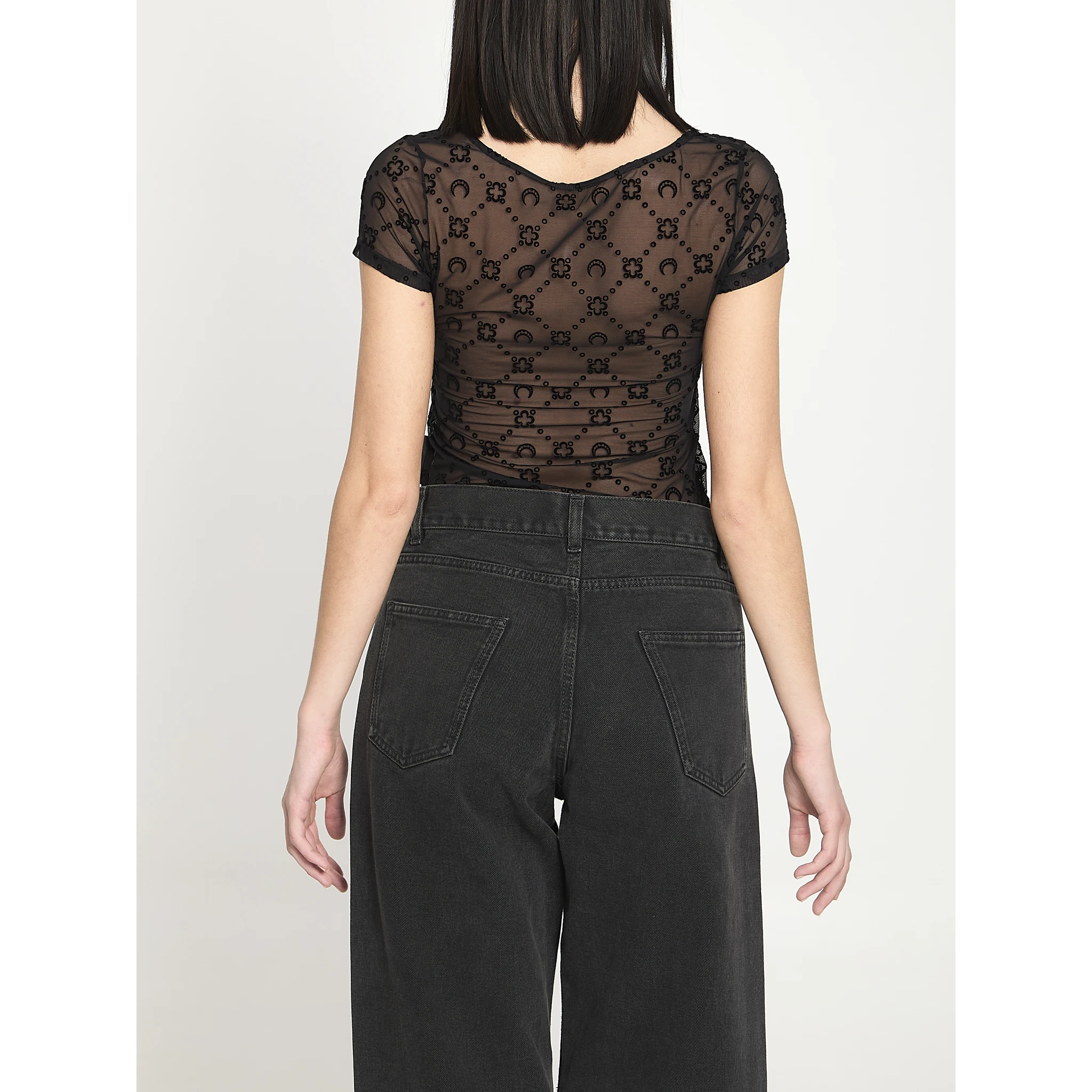Monogram mesh top