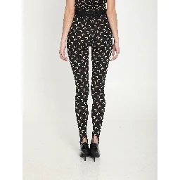 Moon printed jersey leggings