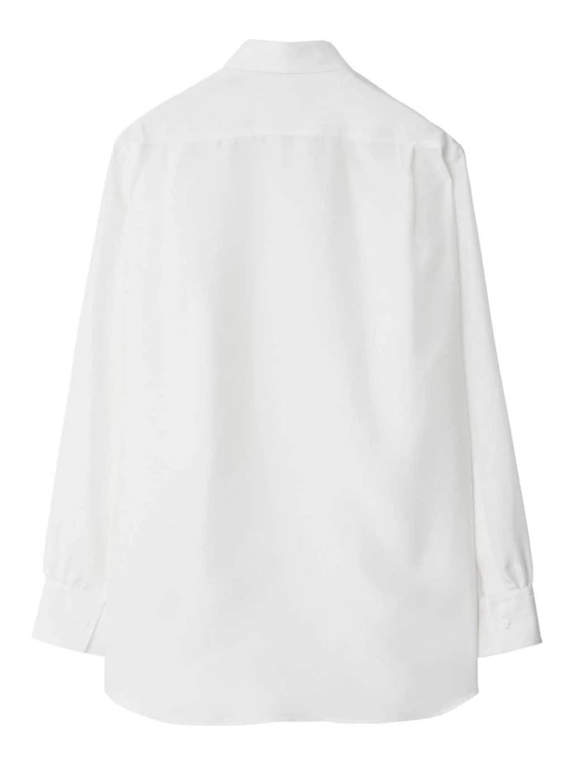 Long-sleeve silk shirt