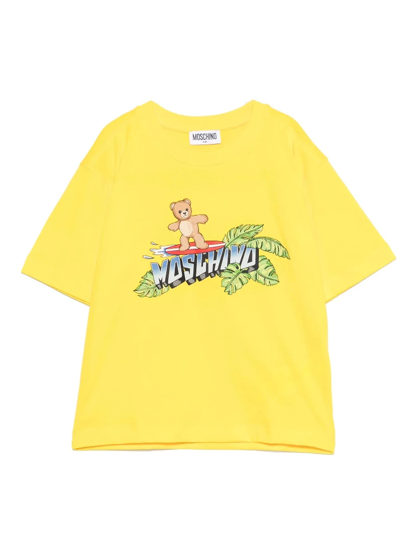 MOSCHINO KIDS T-shirts and Polos Yellow