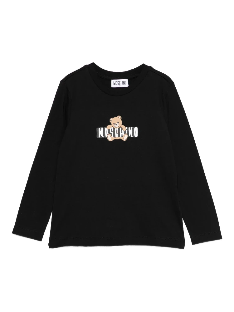 MOSCHINO KIDS T-shirts and Polos Black