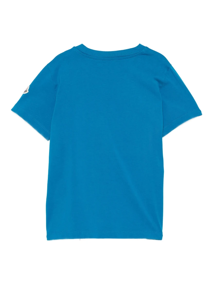 MONCLER KIDS T-shirts and Polos Blue