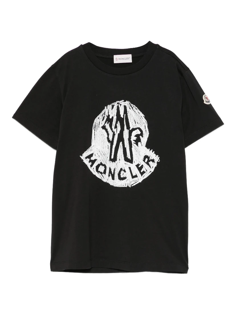 MONCLER KIDS T-shirts and Polos Black