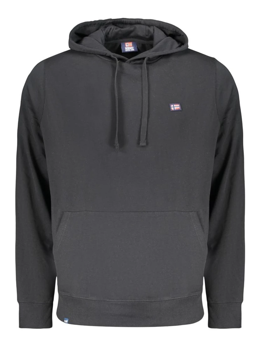 Black Cotton Sweatshirt