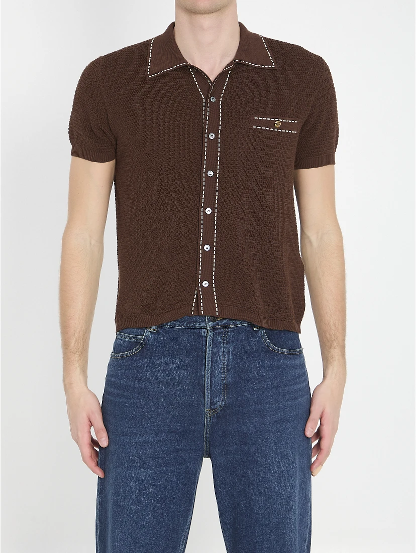 Cotton knit shirt