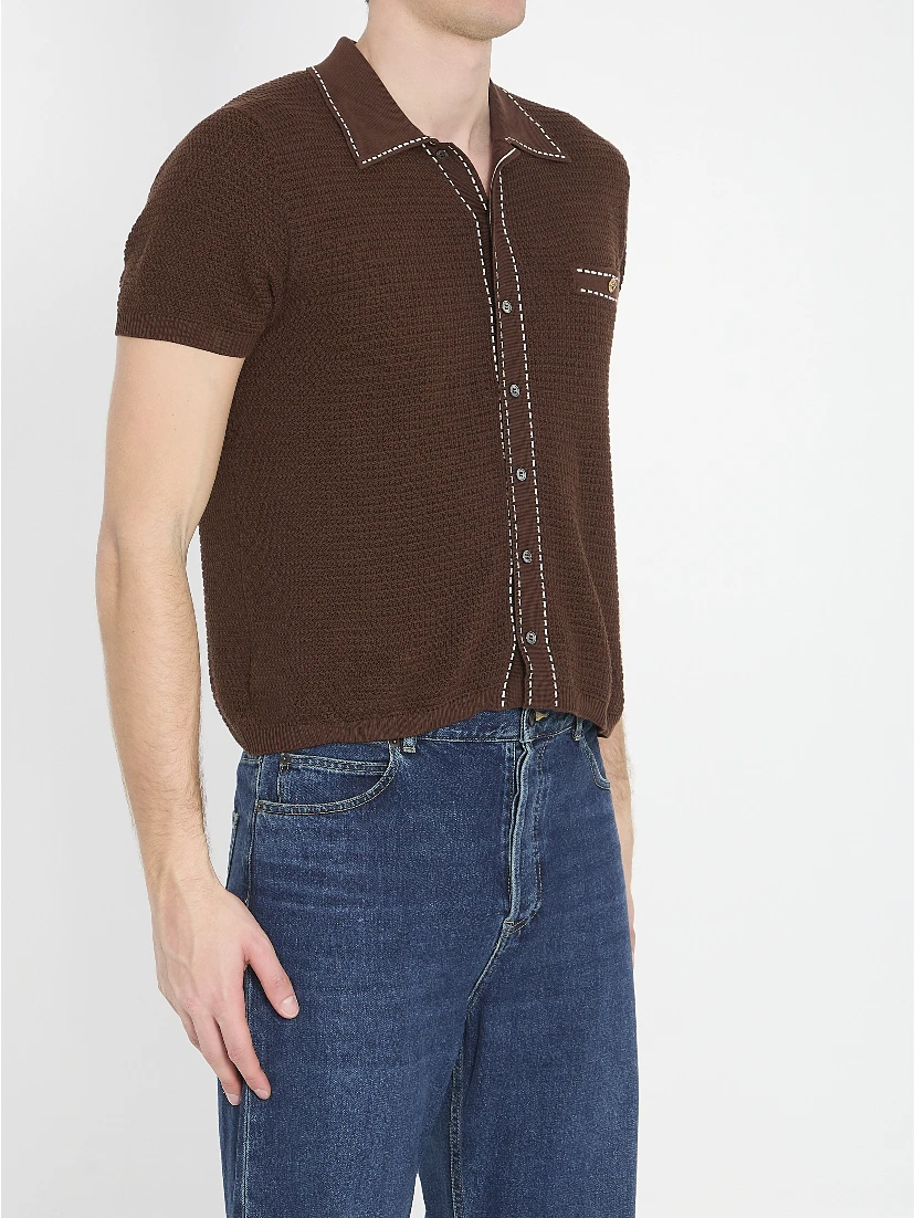 Cotton knit shirt