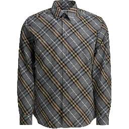 Cotton shirt check