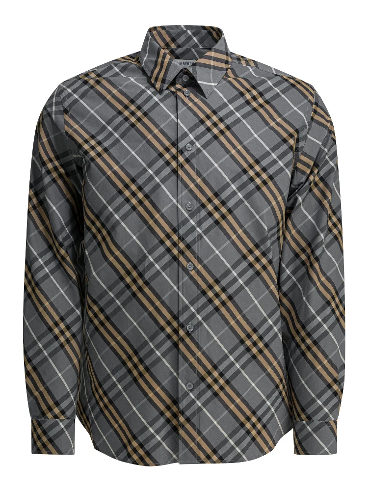 Cotton shirt check